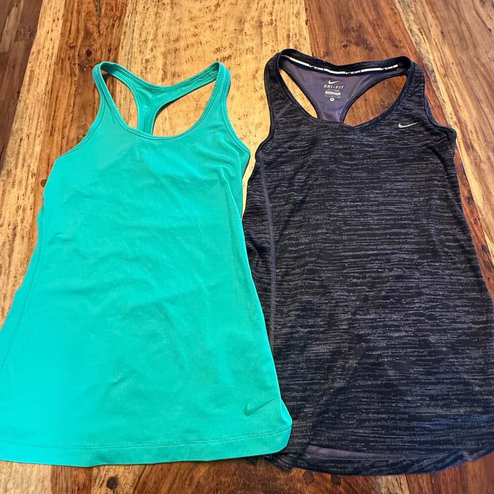 Lot of 2 Nike Women's Dri-FIT Running Racerback Tank Tops Size small